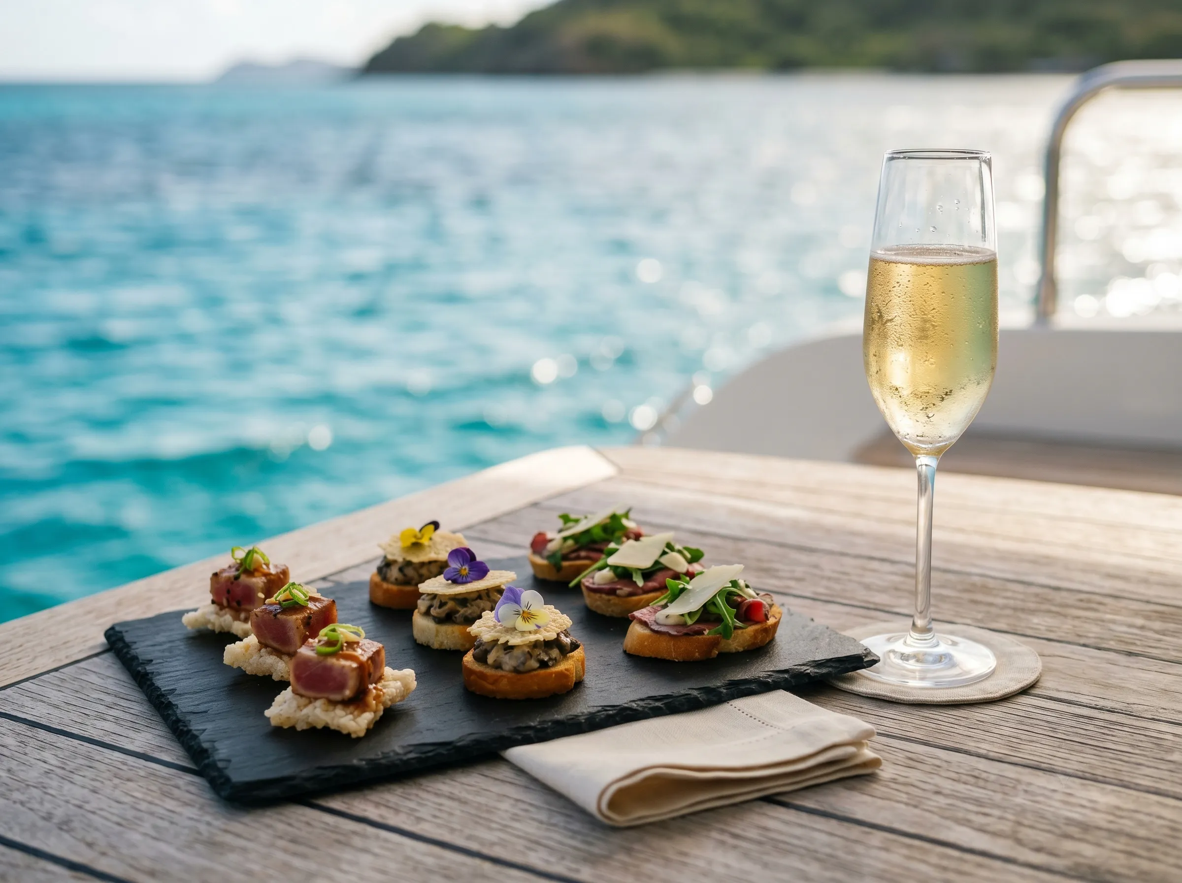 Onboard dining / canapés